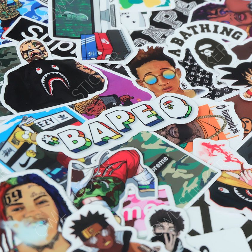 Combo 100 Sticker HYPEBEAST Siêu Hot Sticker Pvc Chống Nước Cao Cấp ...