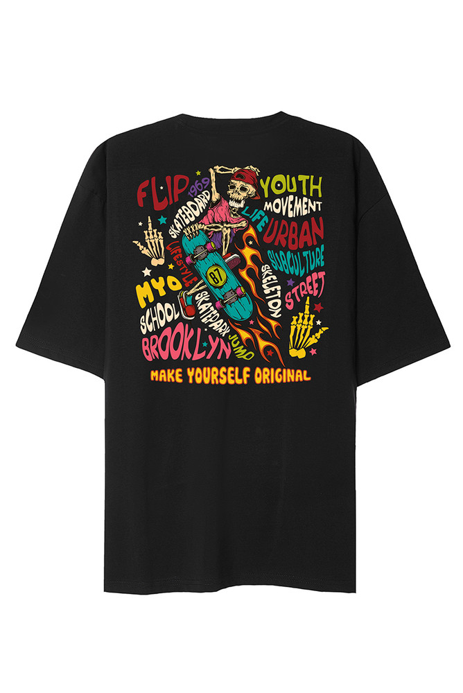 SKATE TILL DEATH T-SHIRT BLACK