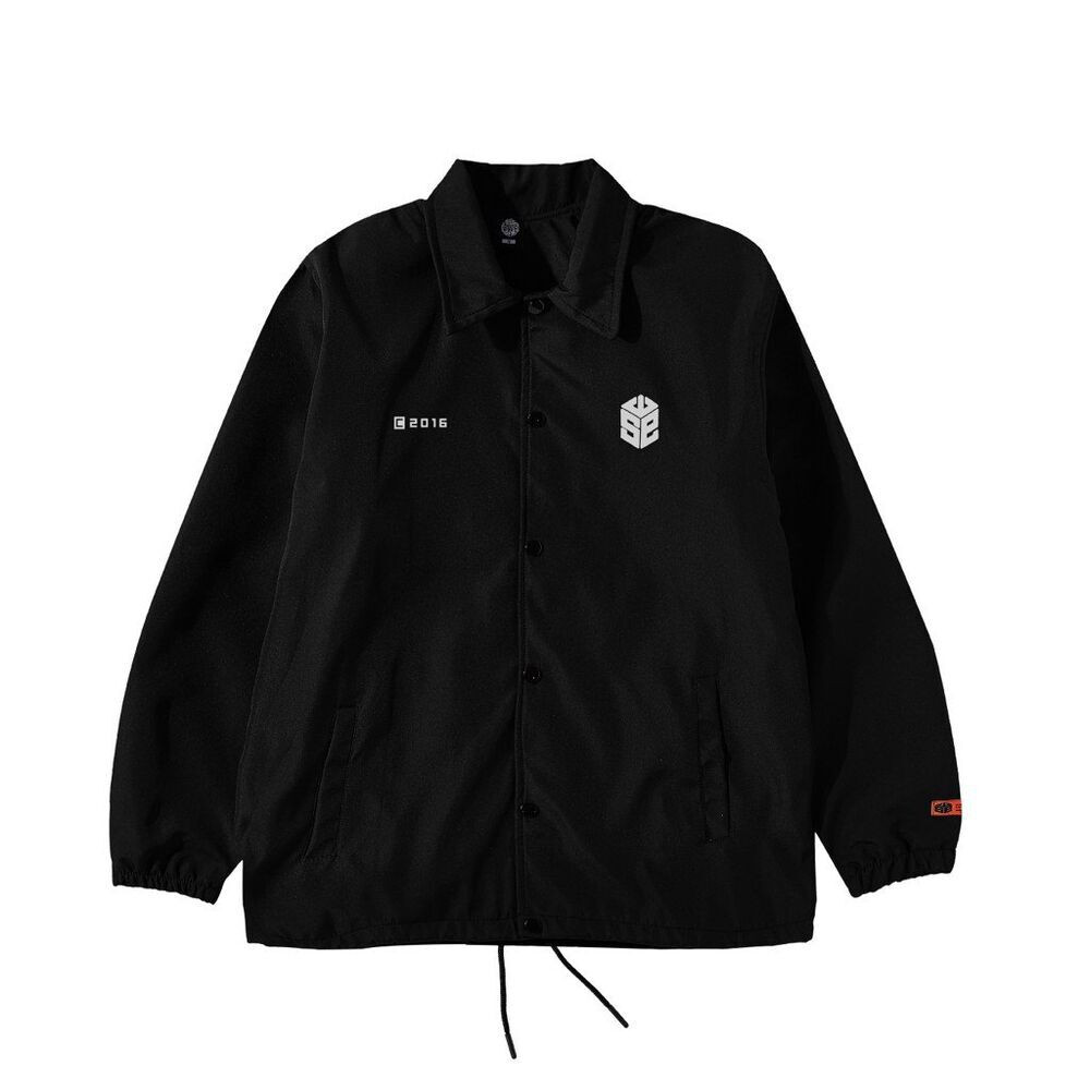 CUBE COACH JACKET - BLACK/ WHITE CUBE COACH JACKET - BLACK/ WHITE