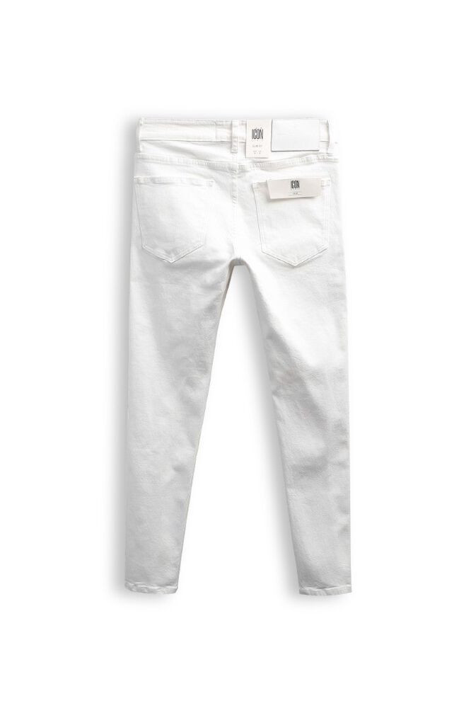 Quần Jean Slim-Fit All White Icon Denim