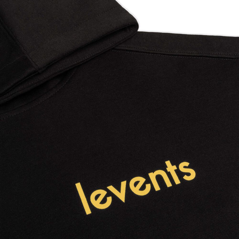 LEVENTS® POPULAR LOGO HOODIE BLACK/ YELLOW