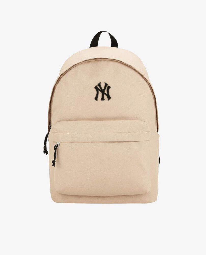 Balo MLB Classic Monogram Jacquard Mini Backpack New York Yankees Màu be   Caos Store