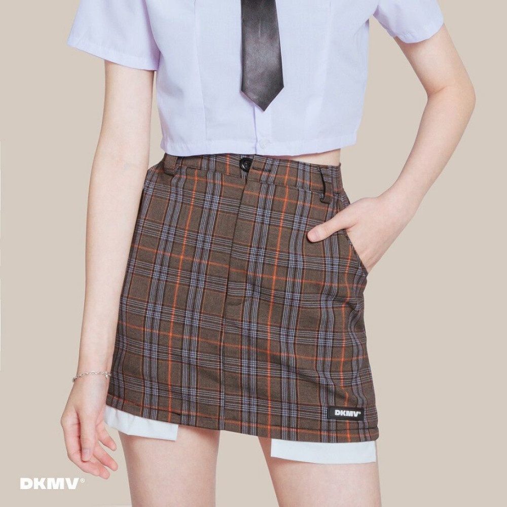 Chân váy chữ a caro DKMV Loli Checked Skirt