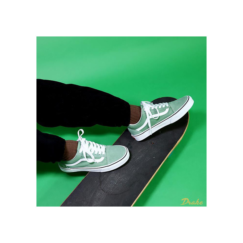 Giày Sneaker Vans Ua Old Skool Color Theory Shale Green Vn0A3Wkt4G6