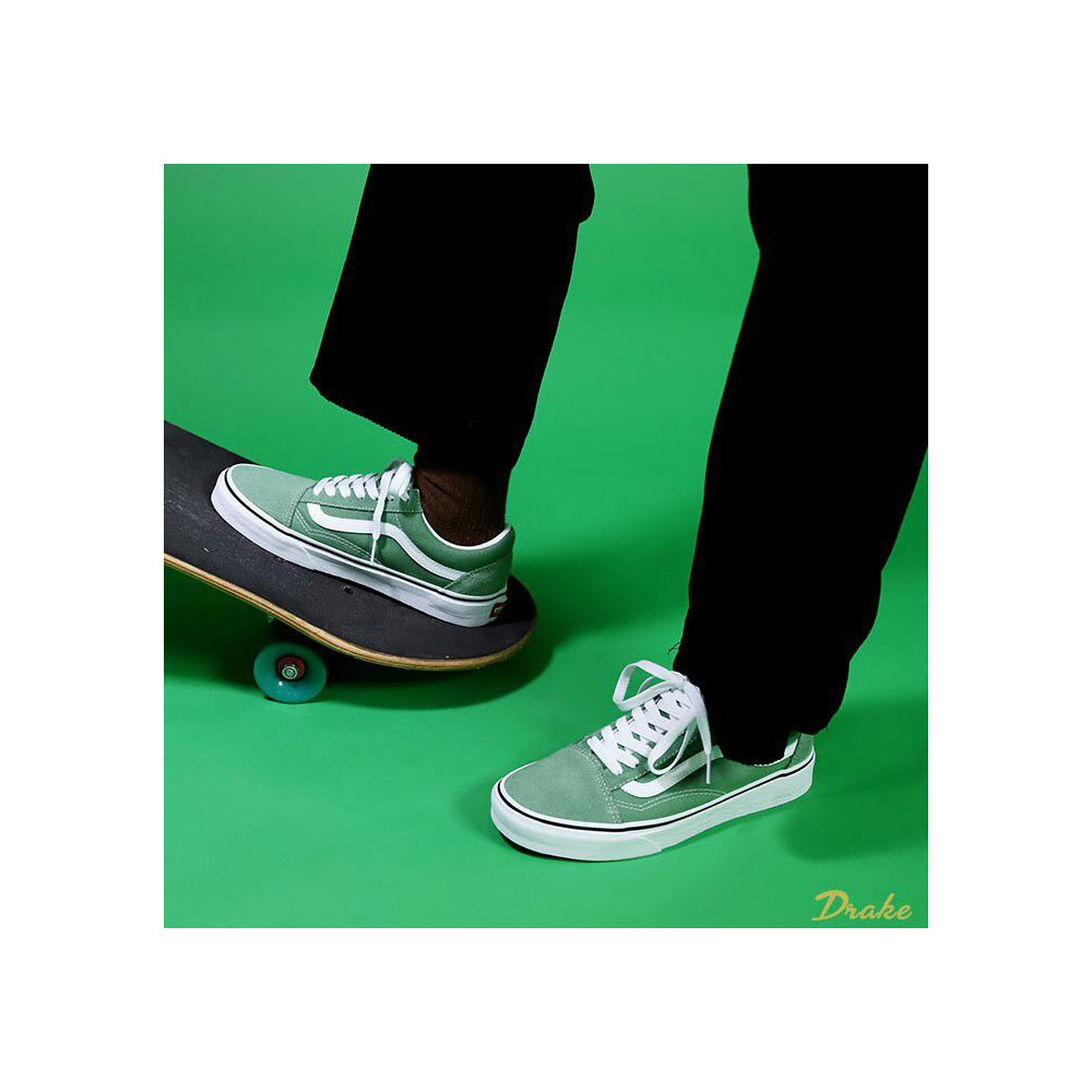 Giày Sneaker Vans Ua Old Skool Color Theory Shale Green Vn0A3Wkt4G6