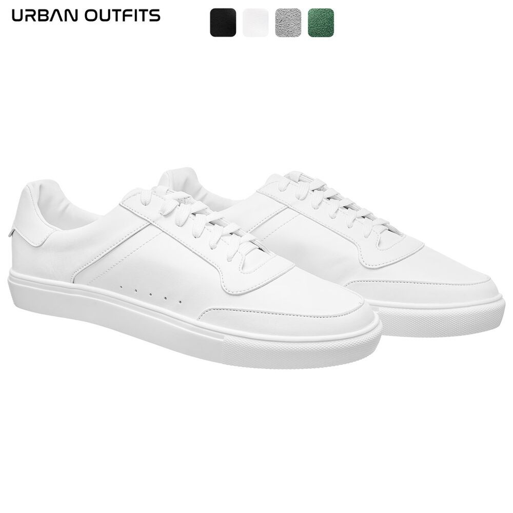 Giày Sneaker Nam Full Trắng URBAN OUTFITS Kiểu Hàn Quốc Cổ