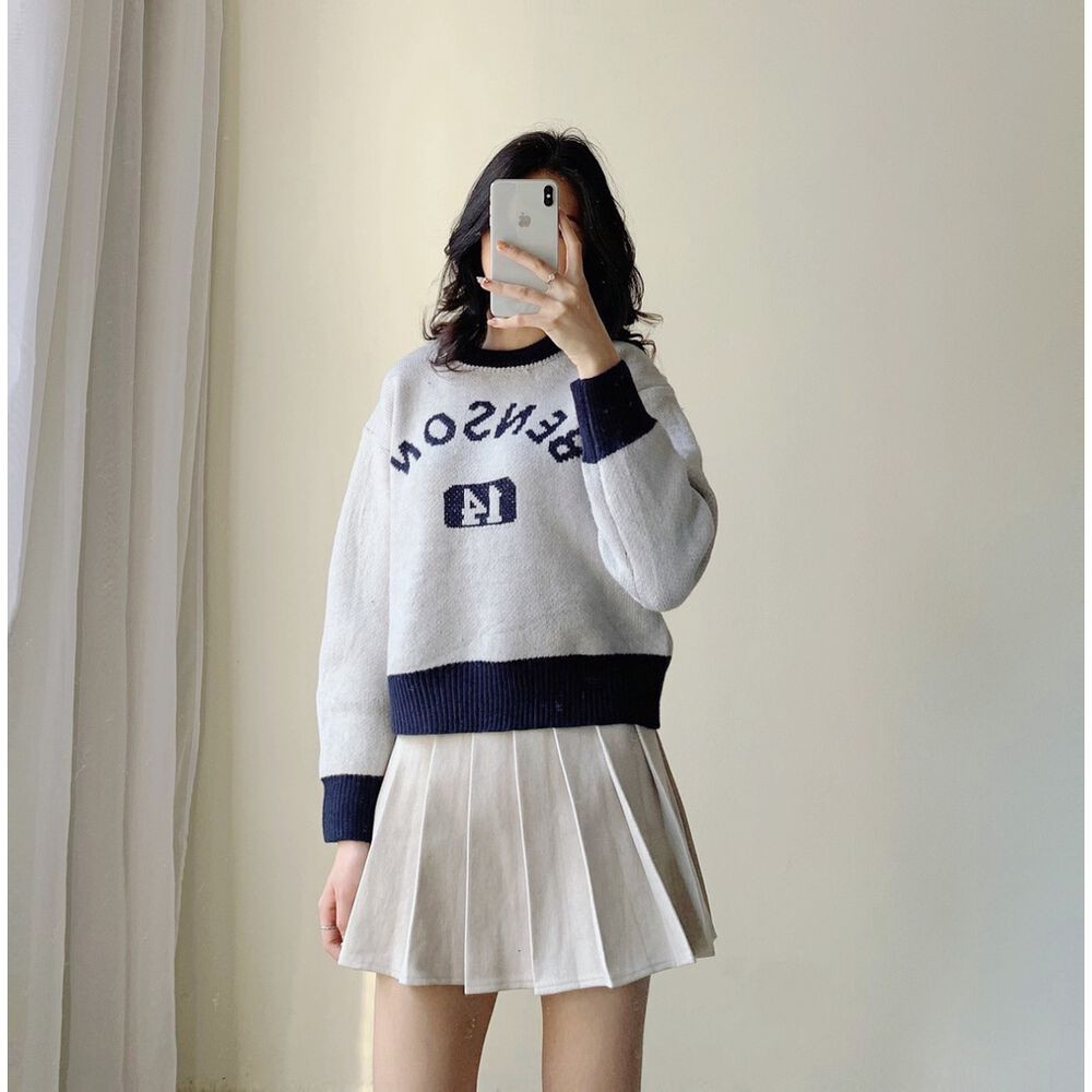 Áo len dáng croptop BENSON nhiều màu ulzzang - Made by Fiin (Ảnh thật)