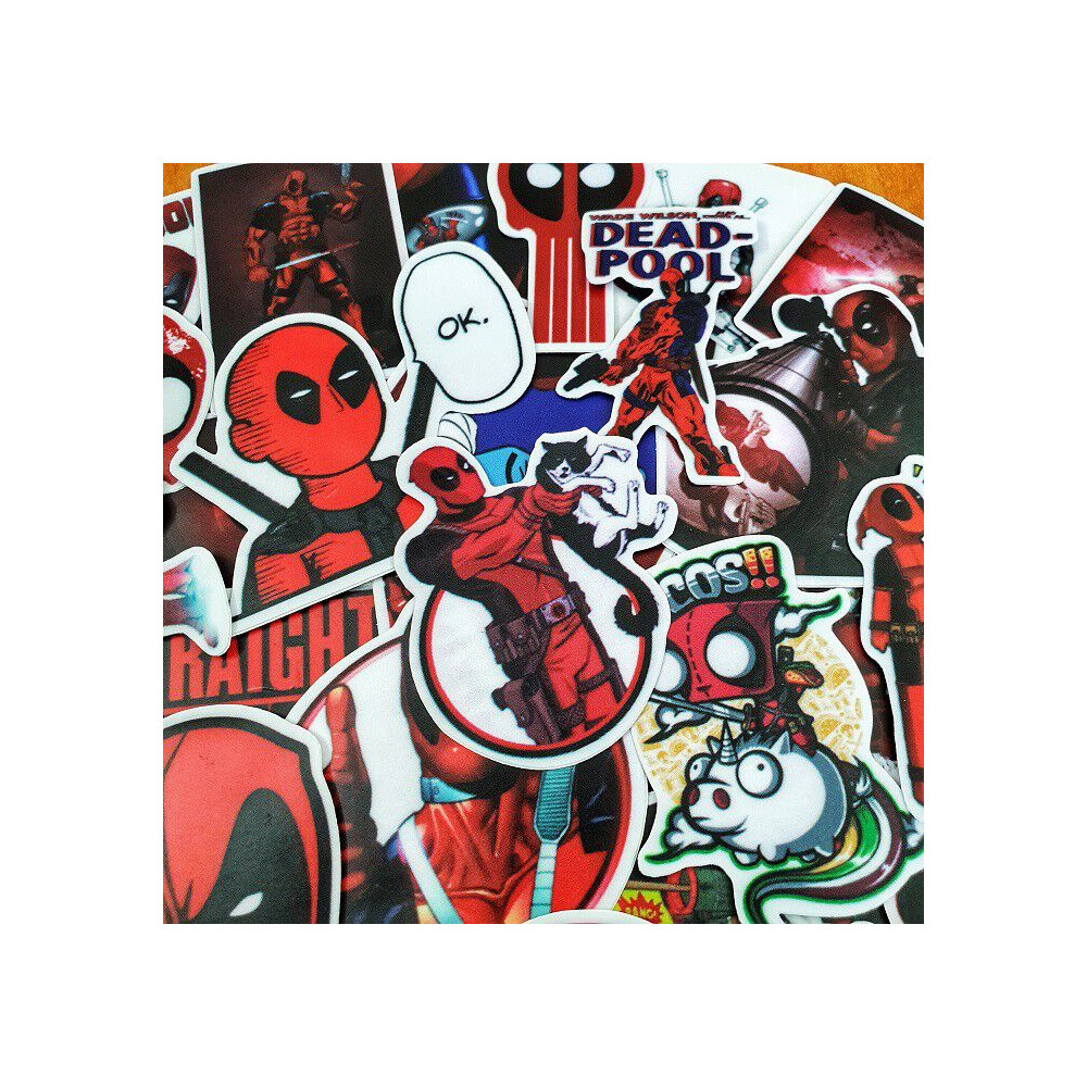 Combo hình dán Quái nhân DEADPOOL siêu hot sticker pvc chống nước cao cấp, không bay Combo Hình Dán Quái Nhân Deadpool Siêu Hot Sticker Pvc Chống Nước Cao Cấp, Không Bay