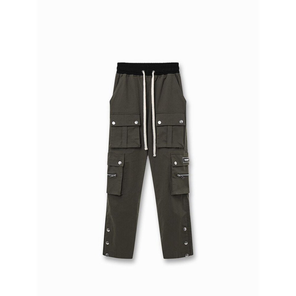 Quần Túi Hộp ống Rộng đắp Nút TOBI Button Cargo Pant