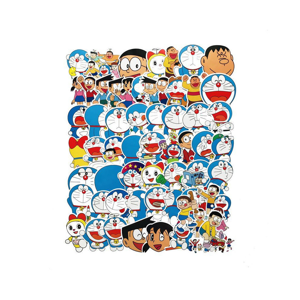 Bộ 10 - 20 hình dán Doraemon sticker Nhật Bản pvc chống nước cao cấp, không bay Bộ 10 - 20 hình dán Doraemon sticker Nhật Bản pvc chống nước cao cấp, không bay