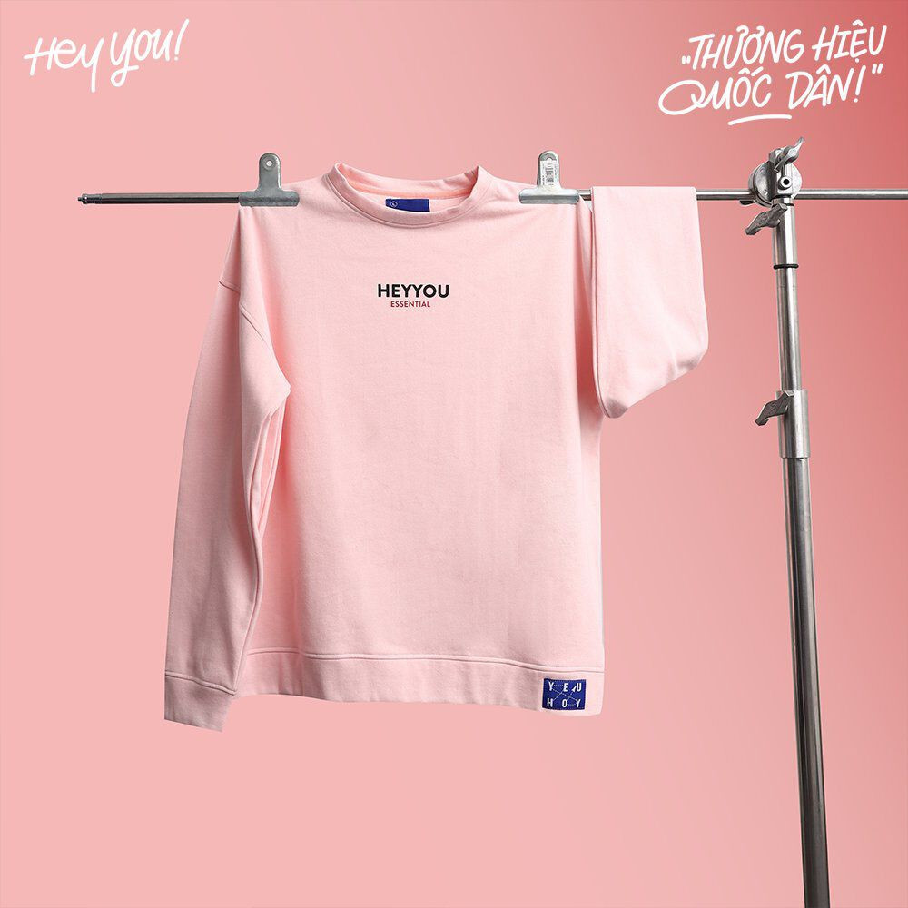 Áo nỉ ESSENTIAL PINK SWEATER