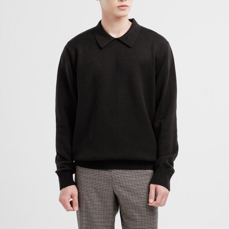 Áo sweater nam SSSTUTTER cổ polo chất 