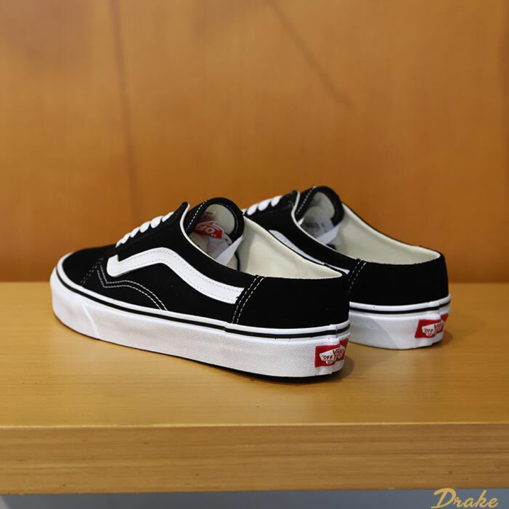 Vans Ua Old Skool Mule Vans Old Skool Black And True White Sale