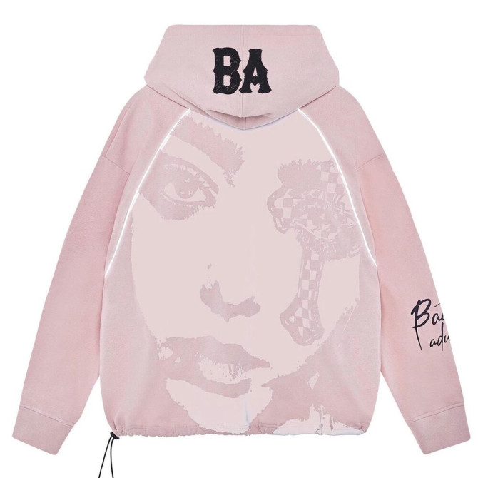 Áo Hoodie nỉ bông Banawa form rộng nam nữ unisex có nón trùm đầu