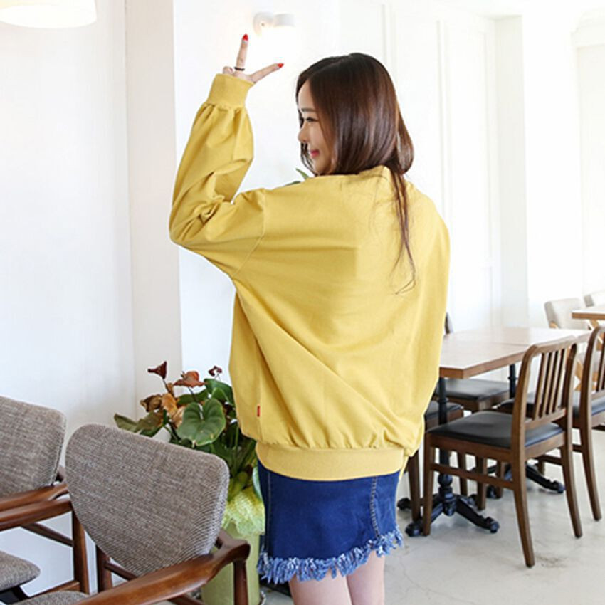 Áo Sweater Nỉ Túi Màu Mustard Kangaroo ENVYLOOK Kangaroo Rouge MTM