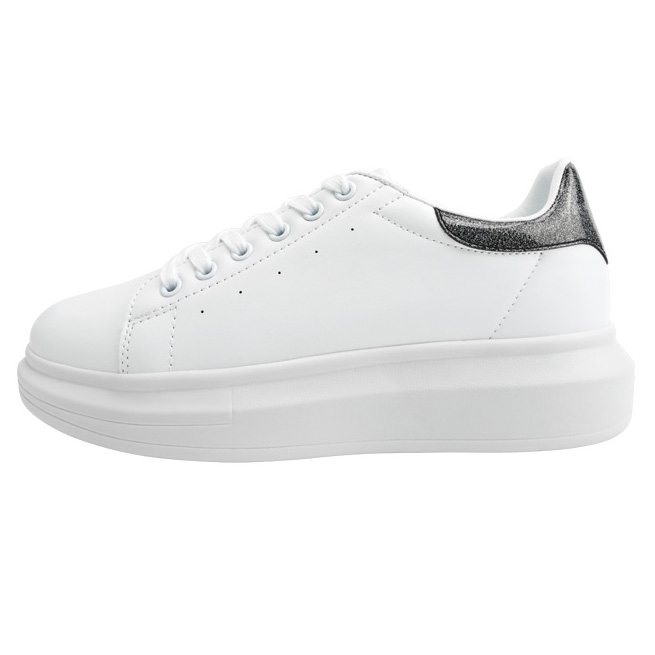 DOMBA HIGH POINT GT (WHITE/BLACK GLITTER) [H-9023]