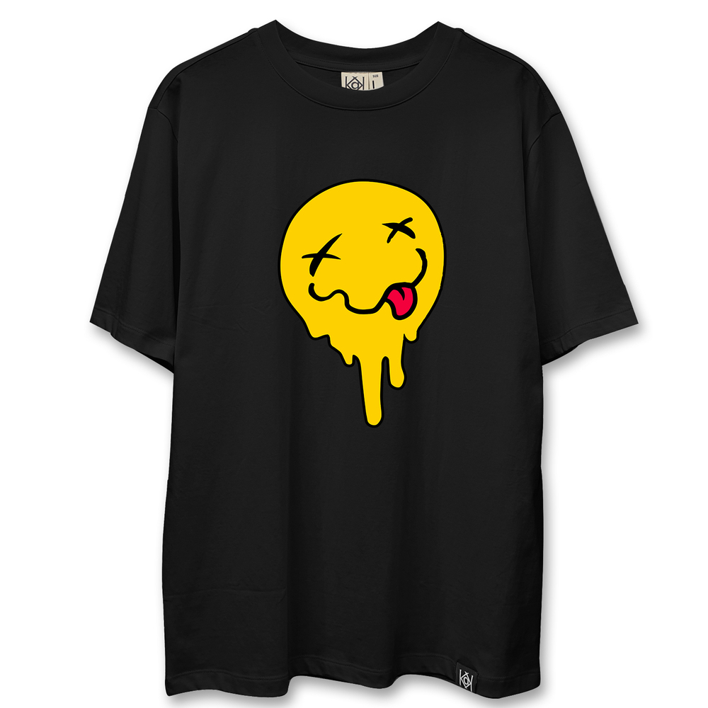 Áo icon mặt cười tan chảy màu vàng cute - kak13032103