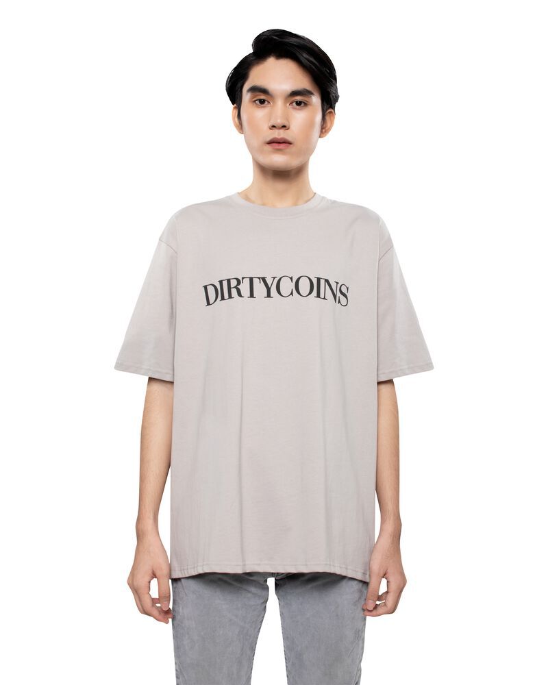 DirtyCoins Serif T-Shirt - Silver Lining