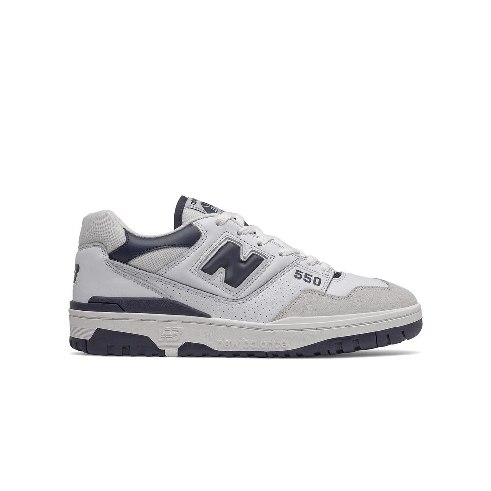 Unisex New Balance 550 White Navy Sneakers