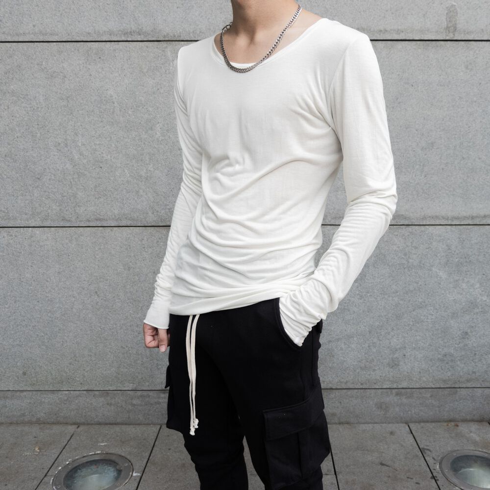 white long sleeve t shirt boys