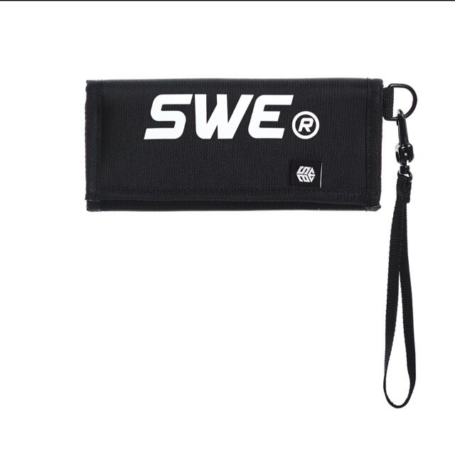 Ví Dài Cầm Tay Nam Nữ SWE LONG WALLET Black In Logo Tiện Lợi, Thời Trang