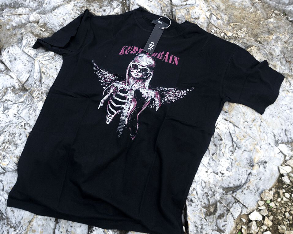 Black Kurt Cobain T-Shirt