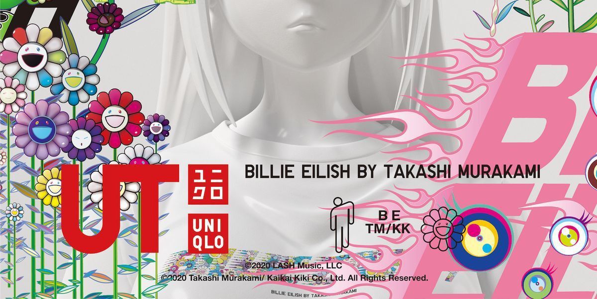 Billie Eilish x Takashi Murakami x Uniqlo Tshirt BlackSize L New with  Tag  Trang chủ