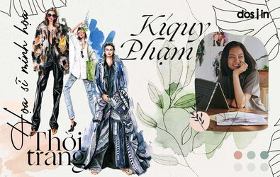 Kiquy Phạm và những bản vẽ minh họa thời trang bay bổng