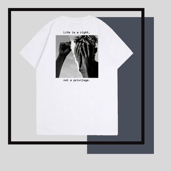 Áo thun Life - Trắng