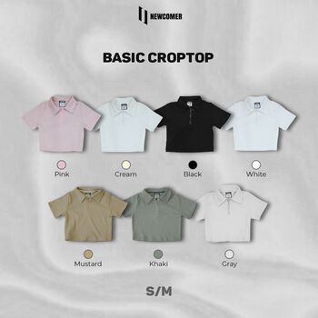 Basic Short Sleeves Croptop