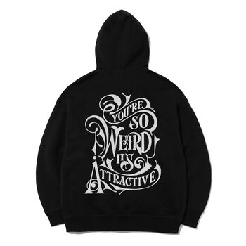 Áo khoác hoodie zip chống nắng chữ typo attractive - KATH26022101