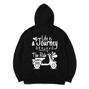 Áo khoác hoodie zip chống nắng chữ typo journey - KATH26022102