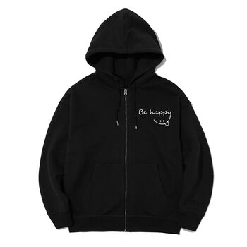 Áo khoác hoodie zip chống nắng logo be happy - KATH26022105