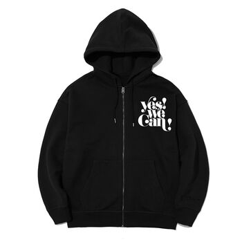 Áo khoác hoodie zip chống nắng logo yes we can - KATH26022110