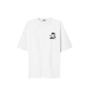 Áo Thun Thêu Game White