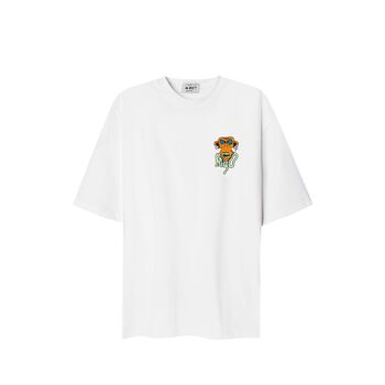 Áo Thun Thêu Monkey White