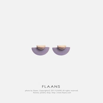 Hoa Tai FLAANS Violet Shell E