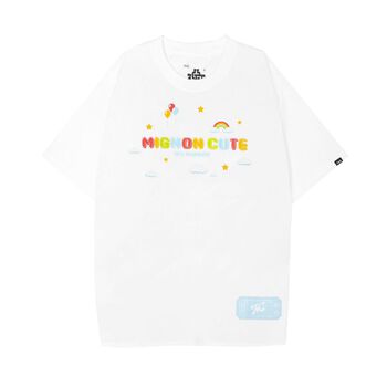 MC CRAYON CUTE GAME Tee - WHITE