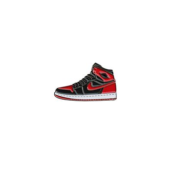 Air Jordan 1 Black/Red Pin