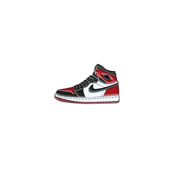 Air Jordan 1 Bred Toe Pin
