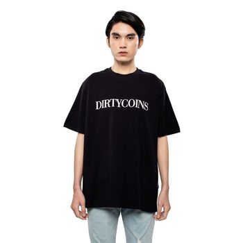 DirtyCoins Serif T-Shirt - Black