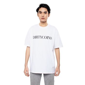 DirtyCoins Serif T-Shirt - White