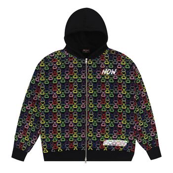 MULTICOLOR PUFF ZIP HOODIE