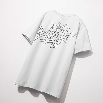 Line Icon Tee - White