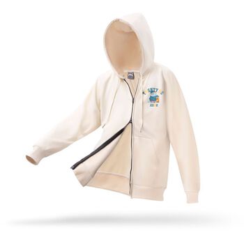 Academy Zip Up Hoodie - Beige