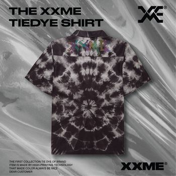 Black - Tie dye Shirt - Phản quang cầu vồng