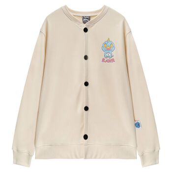 Donut Rawr Cardigan - Beige