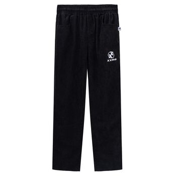 Logo Corduroy Pants - Black