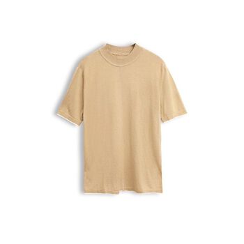 Áo Thun Trơn Cổ Bo Phối Line