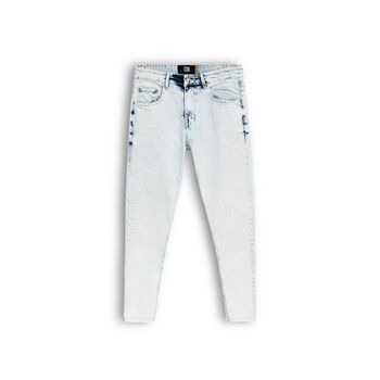 Quần Jean Slim Straight Cropped Supper Wash